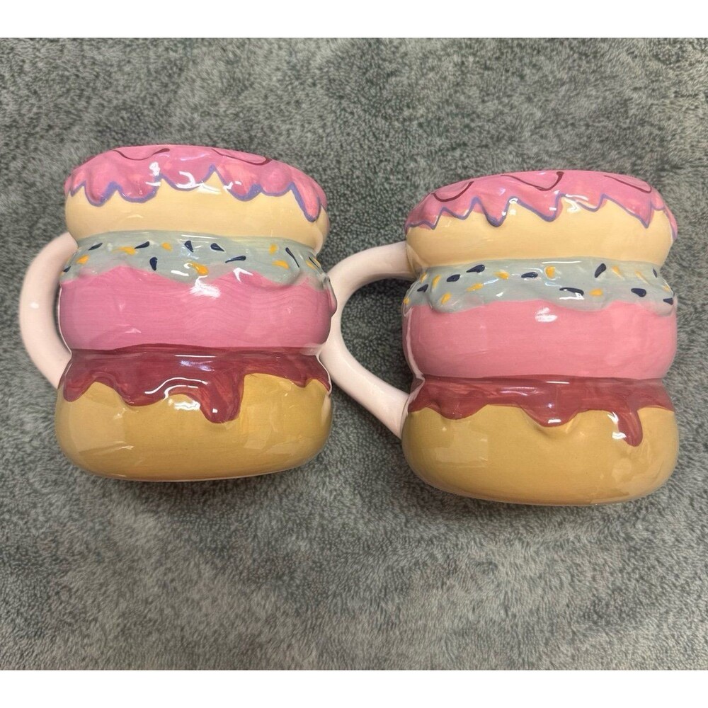 Donut Shop Mugs Coffee Cups Earthenware